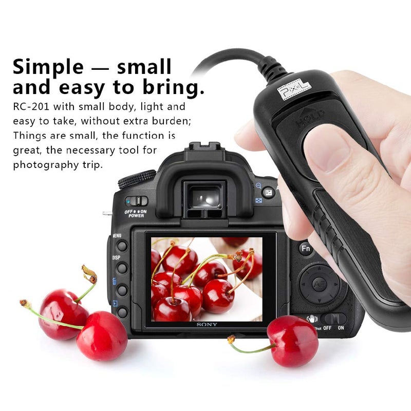 Pixel RC-201 S2 Remote Commander Shutter Release Cable for Sony Digital Cameras Replaces Sony RM-SPR1 - Image 2